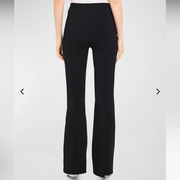 Theory Black Flared Crepe Pants NWT size 12